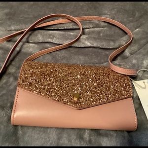 A New Day Crossbody Rosegold and Mauve NWT
